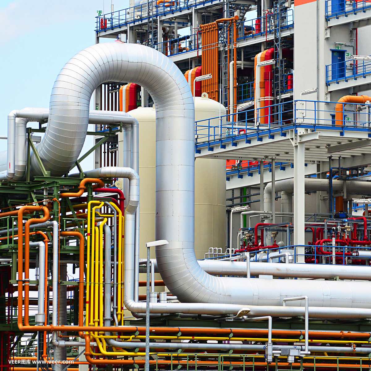 化學工業。制造化學產品的工廠。建筑和設備